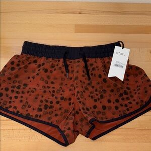 Storia Women's Brown and Black Shorts